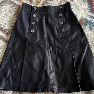 Noviello Bloom / Bergdorf Goodman Collection vintage, leather skirt